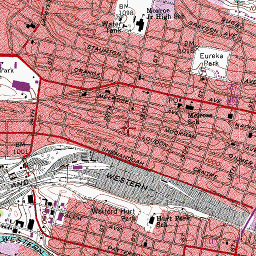 Topographic Map of Church of God, VA