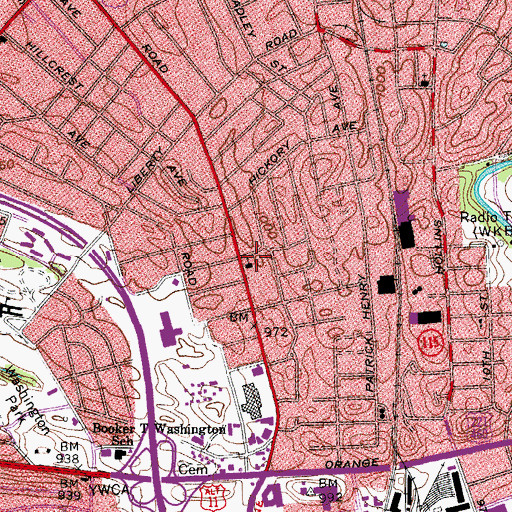 Topographic Map of Church of God Tabernacle, VA