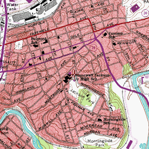 Topographic Map of Free Saints Temple, VA