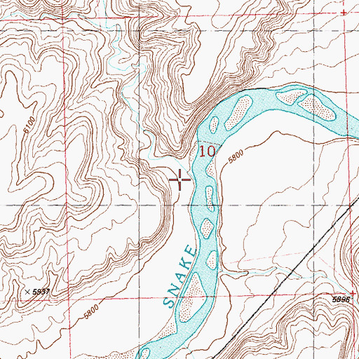 Topographic Map of Sevenmile Draw, CO