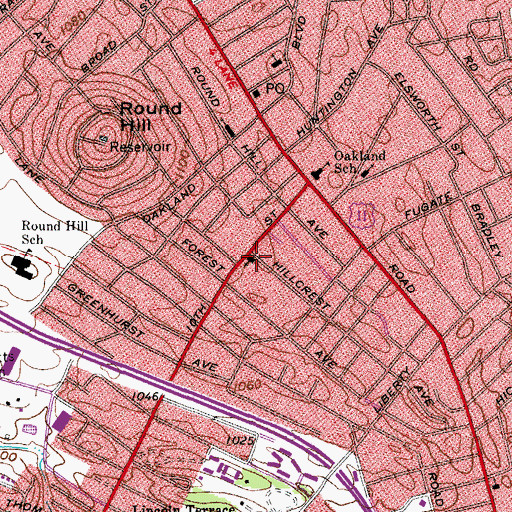 Topographic Map of Valley View Wesleyan Methodist Church, VA
