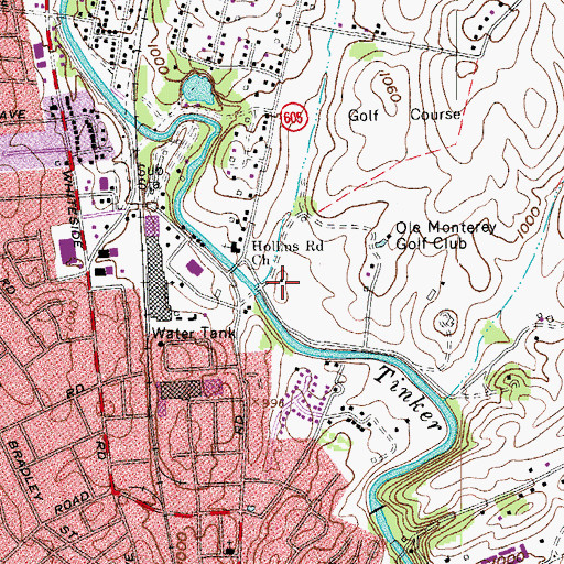 Topographic Map of Belmont, VA