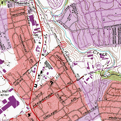 Topographic Map of Bowling Green, VA