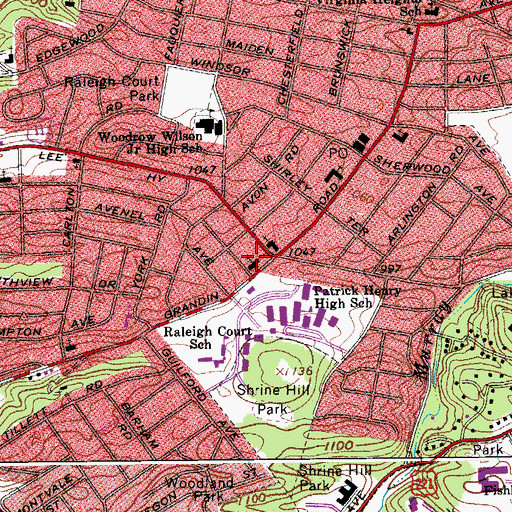 Topographic Map of The Church of Jesus Christ of Latter Day Saints, VA