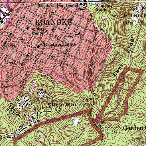 Topographic Map of Clermont Heights, VA