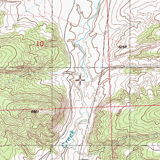 Topographic Map of Wildcat Draw, CO