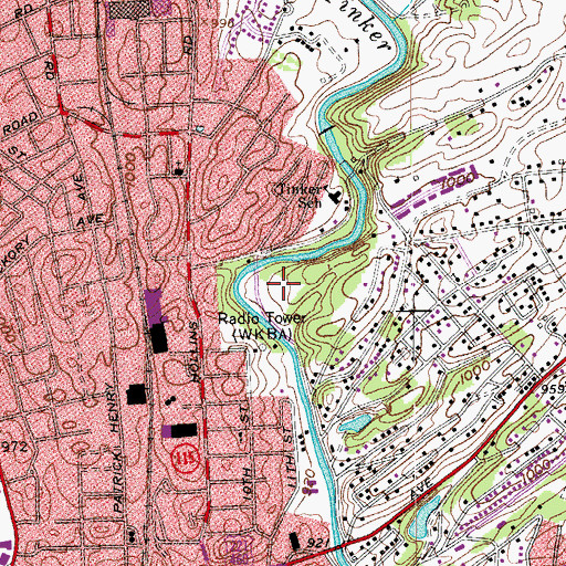 Topographic Map of East Gate Park, VA