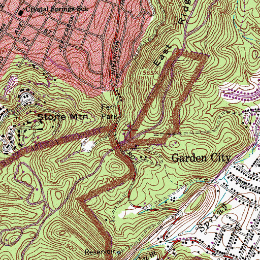 Topographic Map of Englewood, VA