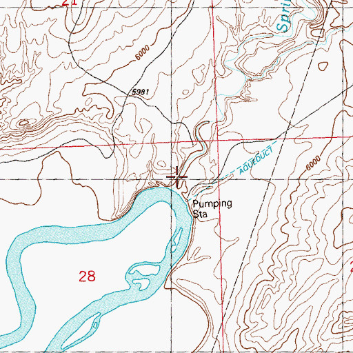 Topographic Map of Spring Creek, CO