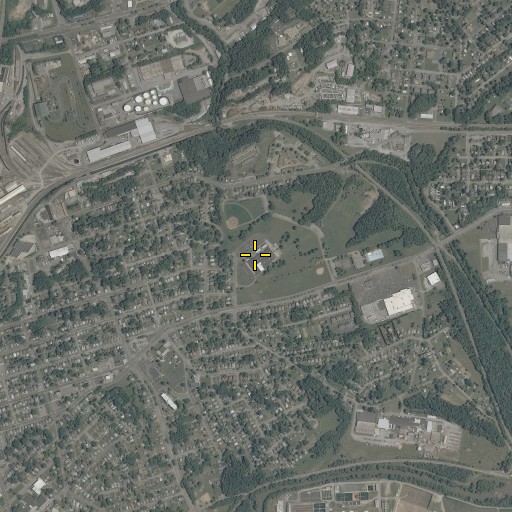 Aerial/Satellite Image of Fallon Park Elementary School, VA