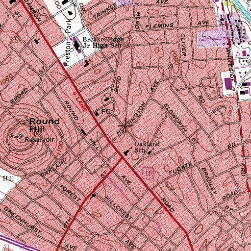 Topographic Map of Holy Trinity Greek Orthodox Church, VA