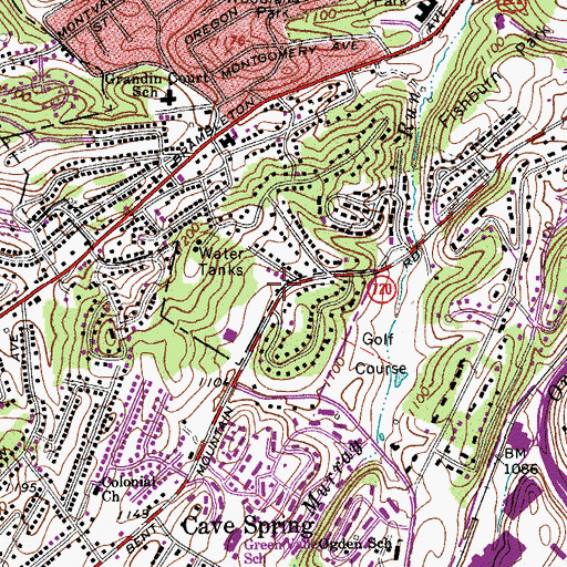 Topographic Map of Kingdom Hall of Jehovahs Witnesses, VA