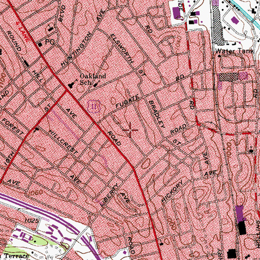 Topographic Map of Liberty Land, VA