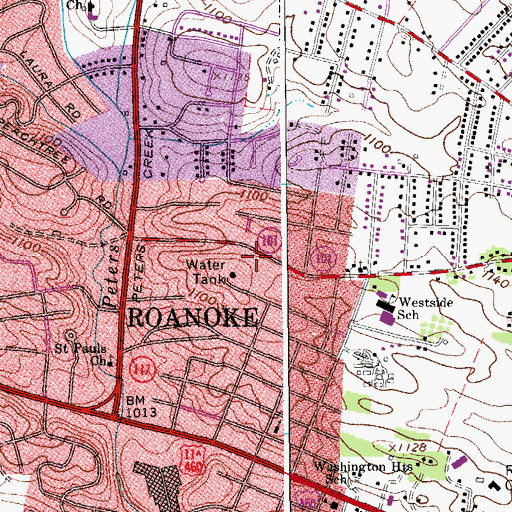 Topographic Map of Maranatha Fellowship Church, VA