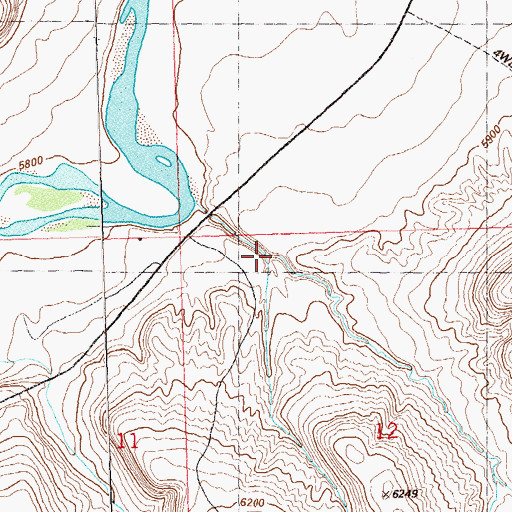 Topographic Map of Deep Canyon, CO