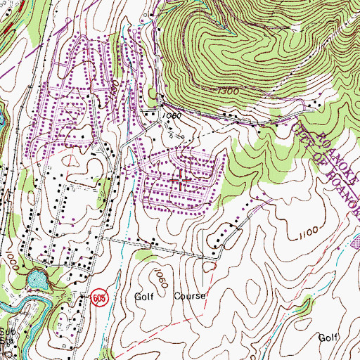 Topographic Map of Monterey Hills, VA