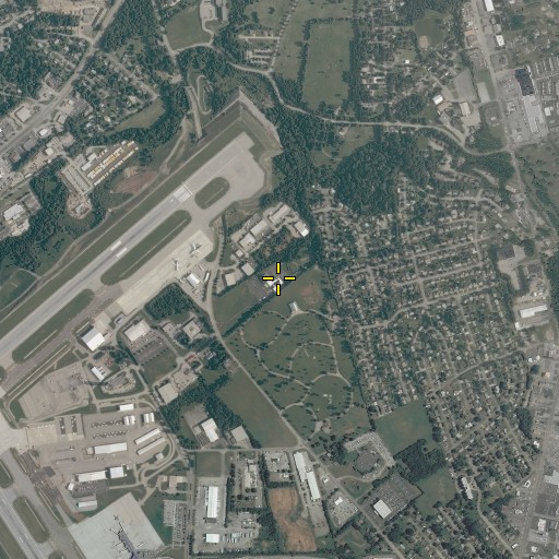 Aerial/Satellite Image of New Life Temple Pentecostal Church, VA