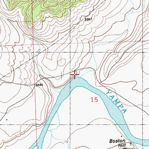 Topographic Map of Sand Creek, CO