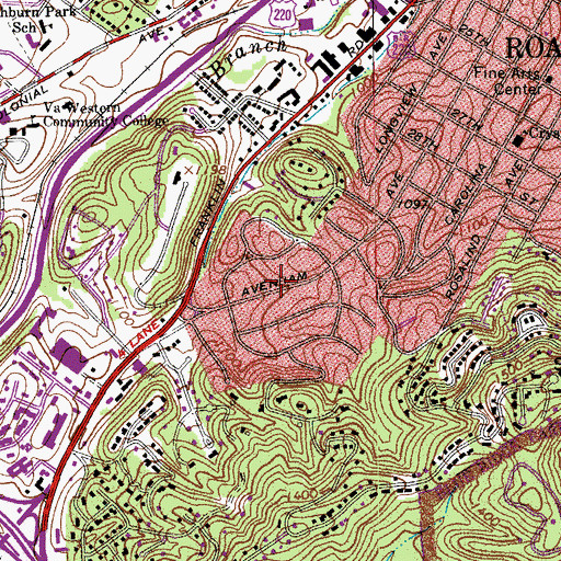 Topographic Map of Prospect Hills, VA