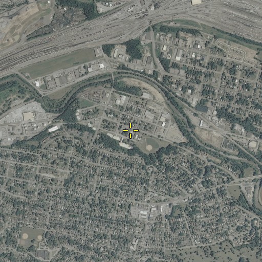 Aerial/Satellite Image of Roanoke Avenue Baptist Church, VA