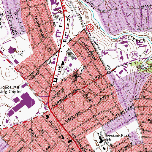 Topographic Map of Saint Thomas of Canterbury Anglican Catholic Church, VA
