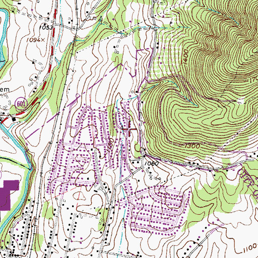 Topographic Map of Sleepy Hollow, VA