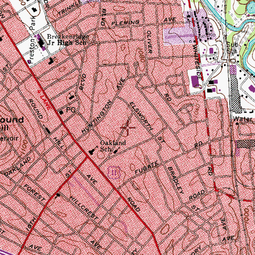 Topographic Map of Upson Addition, VA