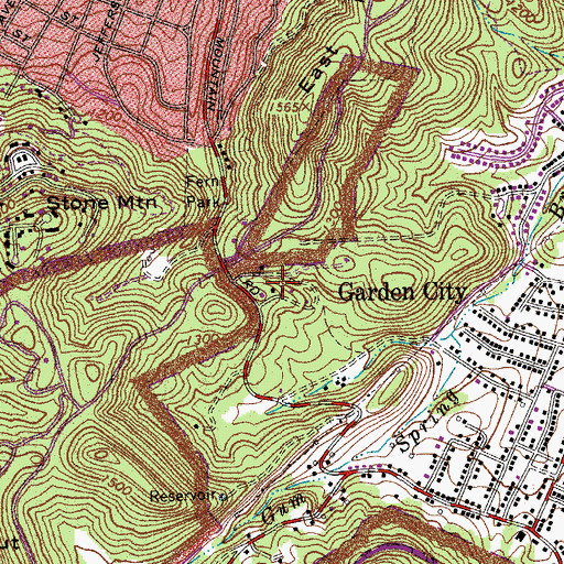 Topographic Map of Yellowstone, VA