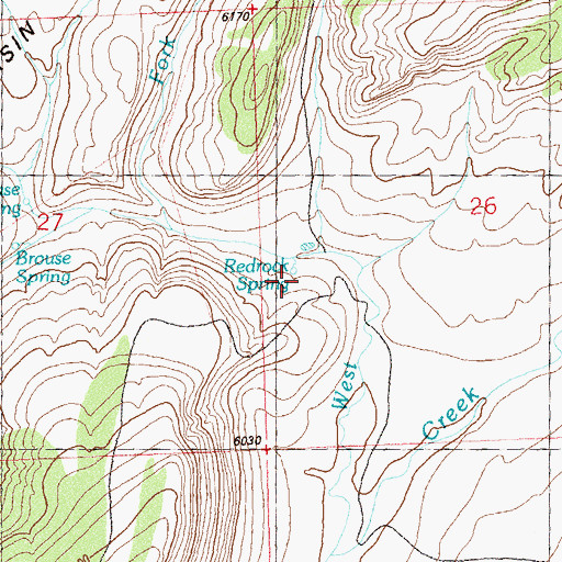 Topographic Map of Redrock Spring, CO