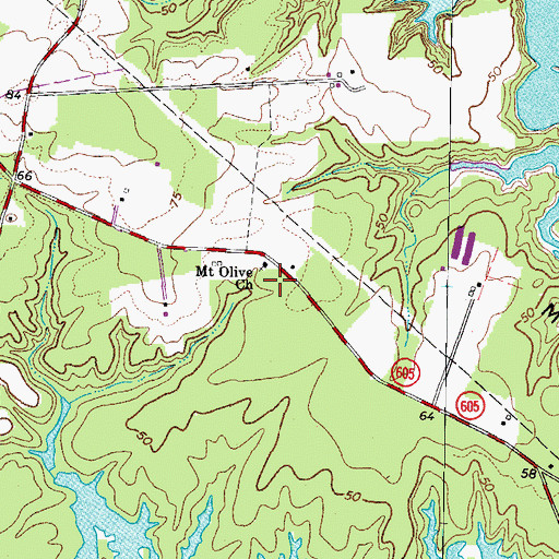 Topographic Map of Exchange School (historical), VA