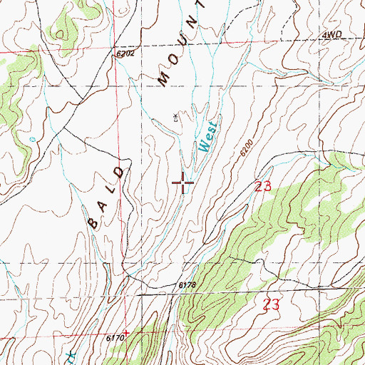 Topographic Map of West Fork Sand Creek, CO