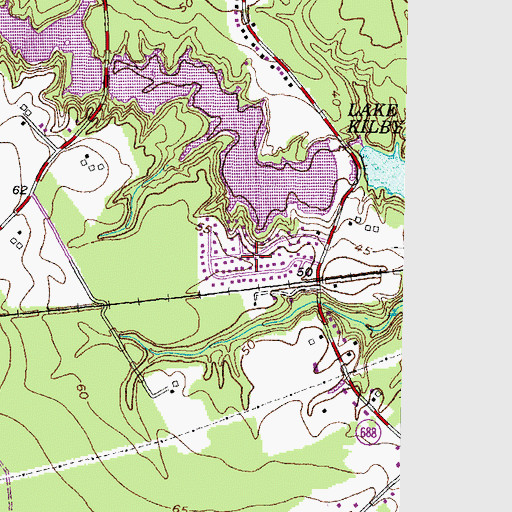 Topographic Map of Lake Speight Colony, VA