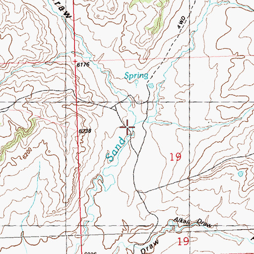 Topographic Map of Bald Mountain Draw, CO