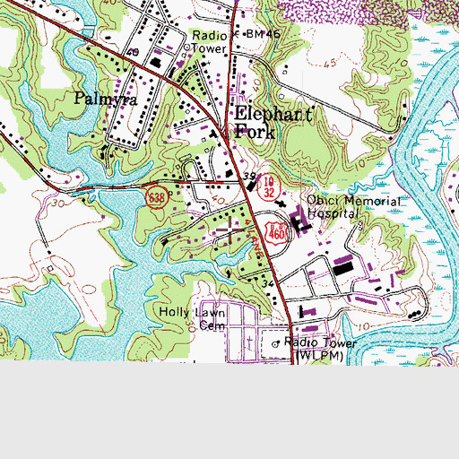 Topographic Map of North Gate, VA