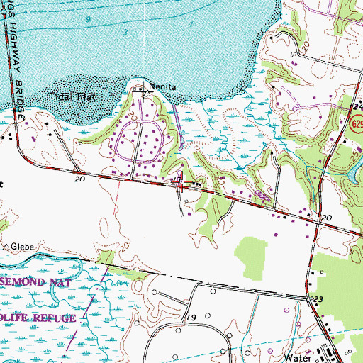 Topographic Map of Pierces Store (historical), VA