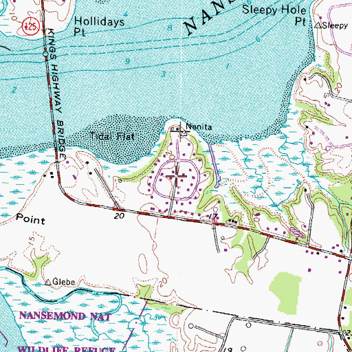 Topographic Map of Rivercliff, VA