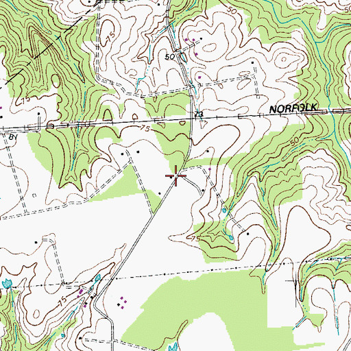 Topographic Map of Silver Spring School (historical), VA