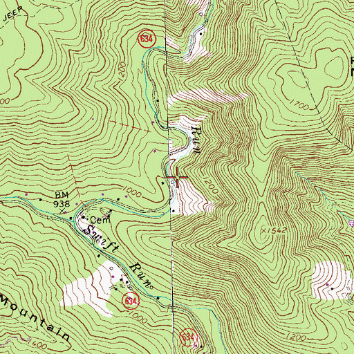 Topographic Map of Mount Hermon Church of the Brethren (historical), VA