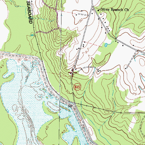 Topographic Map of Marsh Hill School (historical), VA