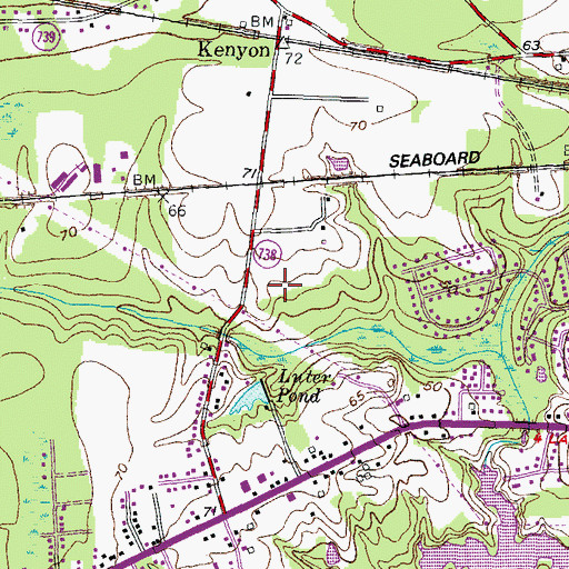 Topographic Map of Paul D Camp Community College - Hobbs Suffolk Campus, VA