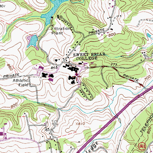 Topographic Map of Carl Grammer Hall, VA