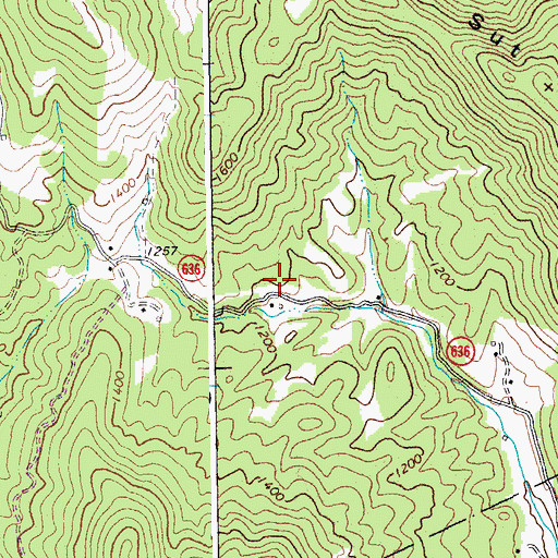 Topographic Map of Cedar Knob School (historical), VA