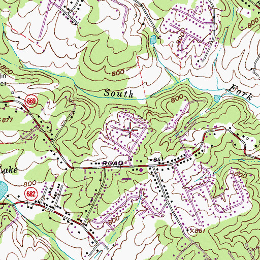 Topographic Map of West Bethel, VA