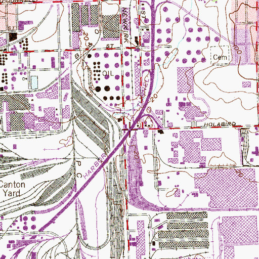 Topographic Map of Colgate, MD