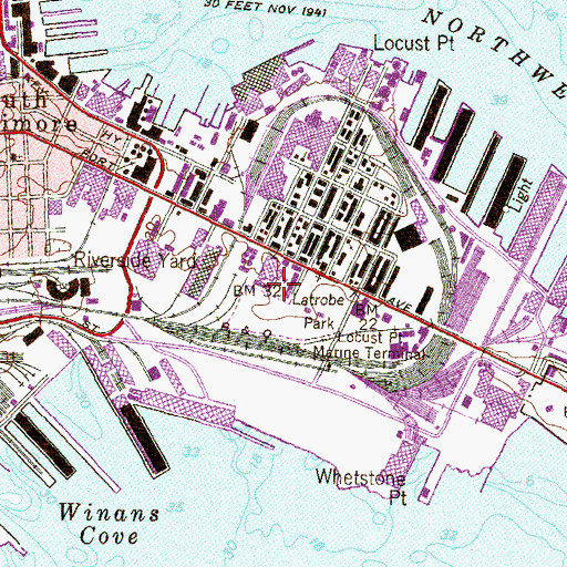 Topographic Map of Francis Scott Key Elementary / Middle School, MD