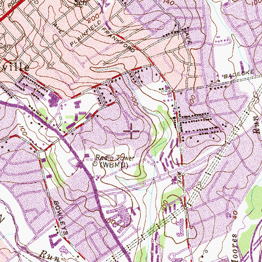 Topographic Map of Goodnow Hill, MD