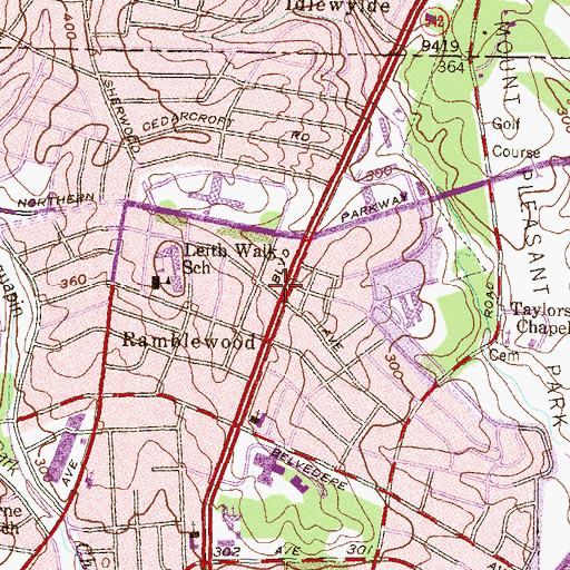 Topographic Map of Pentecostal Holiness Church, MD