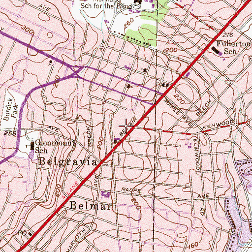 Topographic Map of Raspeburg Post Office, MD