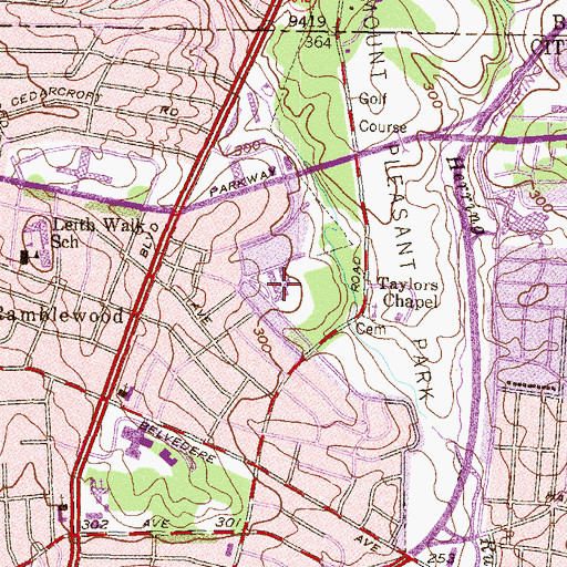 Topographic Map of Yorkwood Elementary School, MD