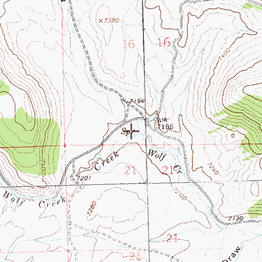 Topographic Map of Mud Springs Draw, CO